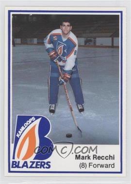 1986-87 Kamloops Blazers Team Issue - [Base] #8 - Mark Recchi