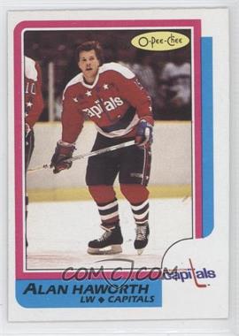 1986-87 O-Pee-Chee - [Base] #107 - Alan Haworth