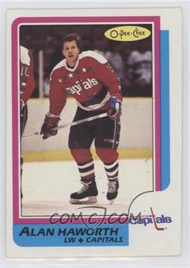 1986-87 O-Pee-Chee - [Base] #107 - Alan Haworth