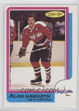 1986-87 O-Pee-Chee - [Base] #107 - Alan Haworth