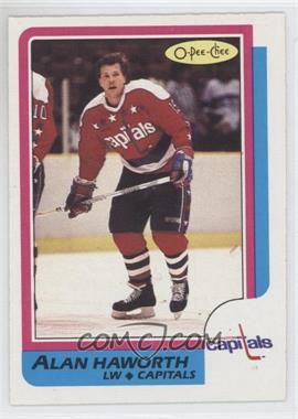 1986-87 O-Pee-Chee - [Base] #107 - Alan Haworth