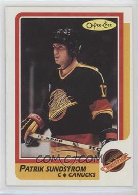 1986-87 O-Pee-Chee - [Base] #156 - Patrik Sundstrom