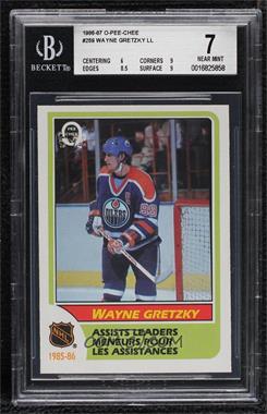 1986-87 O-Pee-Chee - [Base] #259 - Wayne Gretzky [BGS 7 NEAR MINT]