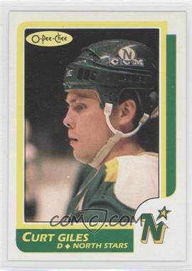 1986-87 O-Pee-Chee - Blank Back #_CUGI - Curt Giles