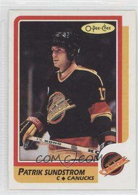 1986-87 O-Pee-Chee - Blank Back #_PASU - Patrik Sundstrom