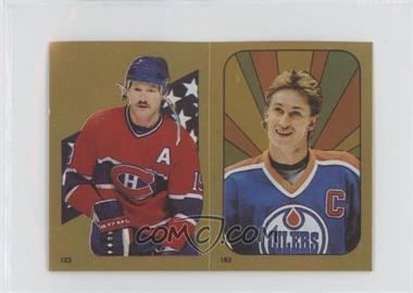 1986-87 O-Pee-Chee Album Stickers - [Base] #123-183 - Larry Robinson, Wayne Gretzky