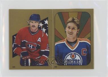 1986-87 O-Pee-Chee Album Stickers - [Base] #123-183 - Larry Robinson, Wayne Gretzky