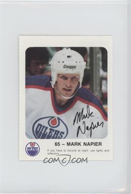 1986-87 Red Rooster Edmonton Oilers - Grocery Store Issue [Base] #65 - Mark Napier