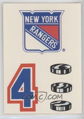 1986-87 Topps - All-Star Stickers #17 - New York Rangers Team