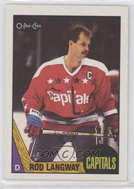 1987-88 O-Pee-Chee - [Base] #108 - Rod Langway