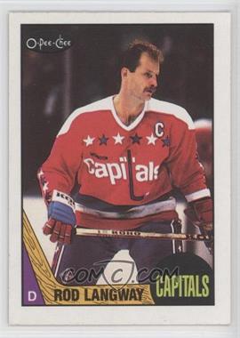 1987-88 O-Pee-Chee - [Base] #108 - Rod Langway