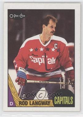 1987-88 O-Pee-Chee - [Base] #108 - Rod Langway