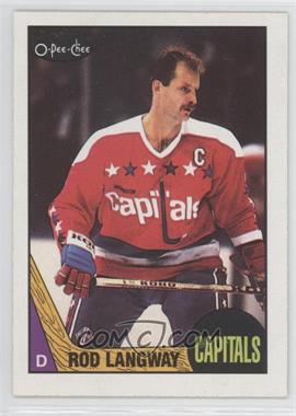 1987-88 O-Pee-Chee - [Base] #108 - Rod Langway