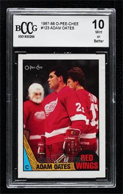 1987-88 O-Pee-Chee - [Base] #123 - Adam Oates [BCCG 10 Mint or Better]
