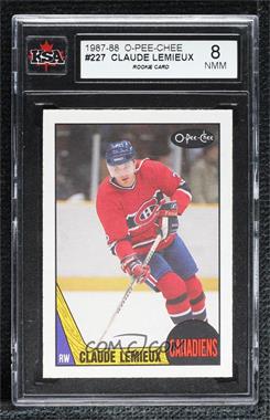 1987-88 O-Pee-Chee - [Base] #227 - Claude Lemieux [KSA 8 NMM]