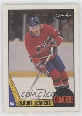 1987-88 O-Pee-Chee - [Base] #227 - Claude Lemieux