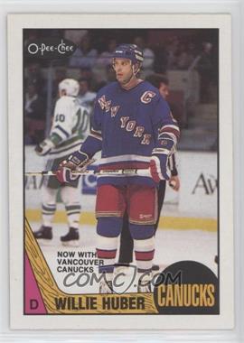 1987-88 O-Pee-Chee - [Base] #93 - Willie Huber