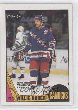 1987-88 O-Pee-Chee - [Base] #93 - Willie Huber