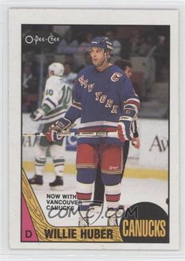 1987-88 O-Pee-Chee - [Base] #93 - Willie Huber