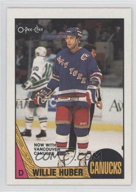 1987-88 O-Pee-Chee - [Base] #93 - Willie Huber