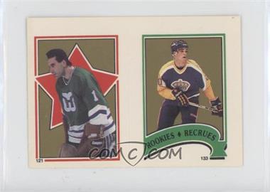 1987-88 O-Pee-Chee Album Stickers - [Base] #133-121 - Mike Liut, Luc Robitaille