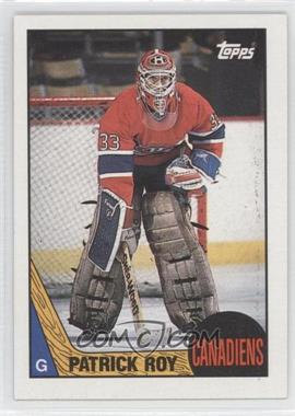 1987-88 Topps - [Base] #163 - Patrick Roy