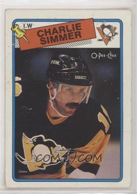 1988-89 O-Pee-Chee - [Base] #250 - Charlie Simmer [Poor to Fair]