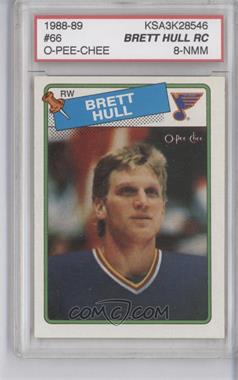 1988-89 O-Pee-Chee - [Base] #66.1 - Brett Hull [KSA 8 NMM]