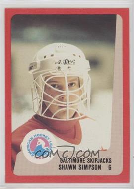 1988-89 ProCards AHL/IHL - [Base] #_SHSI - Shawn Simpson