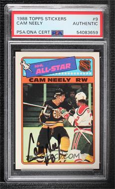 1988-89 Topps - All-Star Stickers #9 - Cam Neely [PSA Authentic PSA/DNA Cert]