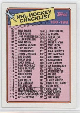 1988-89 Topps - [Base] #198 - Checklist