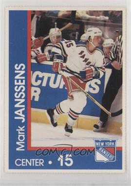 1989-90 Marine Midland New York Rangers Team Issue - [Base] #15 - Mark Janssens [Good to VG‑EX]