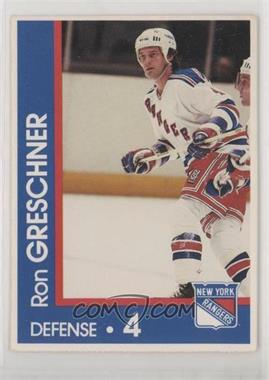 1989-90 Marine Midland New York Rangers Team Issue - [Base] #4 - Ron Greschner [Good to VG‑EX]