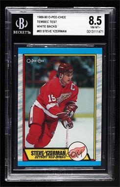 1989-90 O-Pee-Chee - [Base] - Tembec Test #83 - Steve Yzerman [BGS 8.5 NM‑MT+]