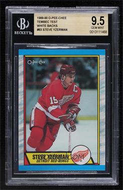 1989-90 O-Pee-Chee - [Base] - Tembec Test #83 - Steve Yzerman [BGS 9.5 GEM MINT]