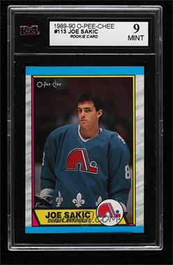 1989-90 O-Pee-Chee - [Base] #113 - Joe Sakic [KSA 9 MINT]