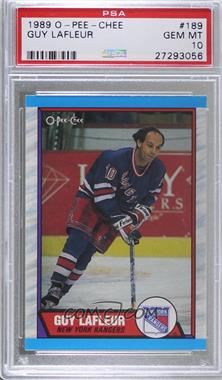 1989-90 O-Pee-Chee - [Base] #189 - Guy Lafleur [PSA 10 GEM MT]