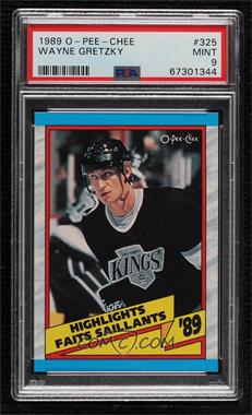 1989-90 O-Pee-Chee - [Base] #325 - 1988-89 Highlight - Wayne Gretzky [PSA 9 MINT]