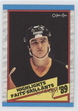 1989-90 O-Pee-Chee - [Base] #327 - 1988-89 Highlight - Mario Lemieux