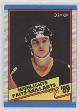 1989-90 O-Pee-Chee - [Base] #327 - 1988-89 Highlight - Mario Lemieux