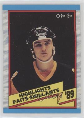 1989-90 O-Pee-Chee - [Base] #327 - 1988-89 Highlight - Mario Lemieux