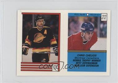 1989-90 O-Pee-Chee Album Stickers - [Base] #73-212 - Larry Melnyk, Chris Chelios