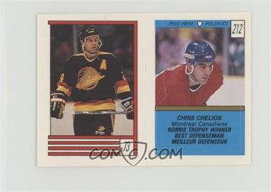 1989-90 O-Pee-Chee Album Stickers - [Base] #73-212 - Larry Melnyk, Chris Chelios