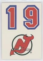 New Jersey Devils Team (Uniform Number Above Logo)