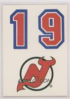 New Jersey Devils Team (Uniform Number Above Logo)