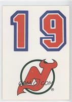 New Jersey Devils Team (Uniform Number Above Logo)