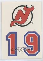 New Jersey Devils Team (Uniform Number Below Logo)