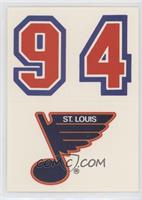 St. Louis Blues Team (Uniform Number Above Logo)