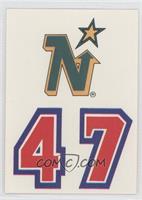 Minnesota North Stars Team (Uniform Number Below Team Logo)