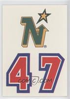 Minnesota North Stars Team (Uniform Number Below Team Logo)